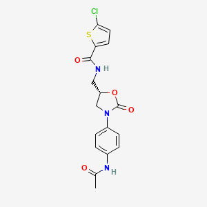 (S)-N-((3-(4-acetamidophenyl)-2-oxooxazolidin-5-yl)methyl)-5-chlorothiophene-2-carboxamide