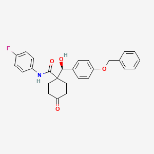 (S)-N-(4-Fluorophenyl)-1-[hydroxy[4-(phenylmethoxy)phenyl]methyl]-4-oxo-cyclohexanecarboxamide