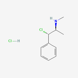 (S-(R*,R*))-beta-Chloro-N,alpha-dimethylphenethylamine hydrochloride