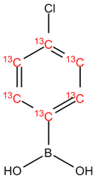 [U-Ring-13C6]-4-Chlorobenzeneboronic acid
