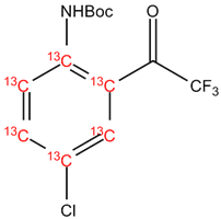 [U-Ring-13C6]-N-tert-Butoxycarbonyl-4-chloro-2-trifluoroacetylaniline