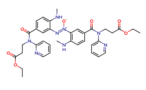 (Z)-1,2-bis(5-((3-ethoxy-3-oxopropyl)(pyridin-2-yl)carbamoyl)-2-(methylamino)phenyl)diazene oxide