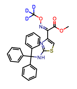 (Z)-2-(2-Tritylaminothiazol-4-yl)-2-methoxyiminoacetic Acid-d3 Methyl Ester