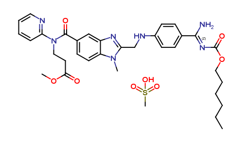(Z)-methyl 3-(2-(((4-(N'-((hexyloxy)carbonyl)carbamimidoyl)phenyl)amino)methyl)-1-methyl-N-(pyridin-