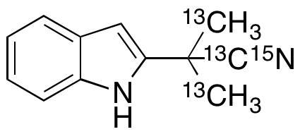 a,a-Dimethyl-1H-indole-2-acetonitrile-13C315N