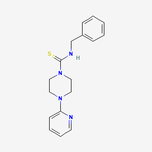 (benzylamino)(4-(2-pyridyl)piperazinyl)methane-1-thione