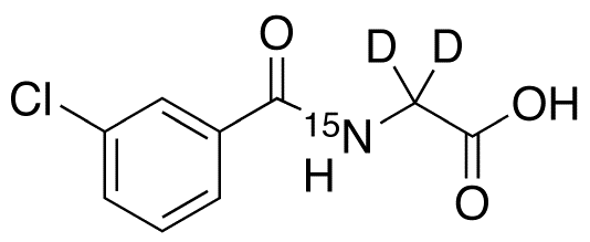 m-Chloro Hippuric Acid-d2,15N