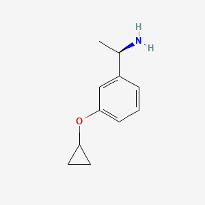 (r)-1-(3-Cyclopropoxyphenyl)ethanamine
