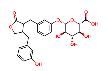 (rac-Enterolactone)-O-glucuronide (Mixture of Diastereomers)