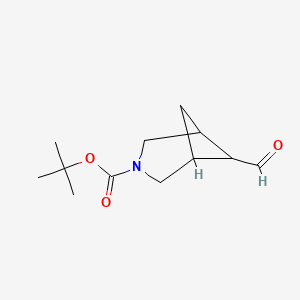 {tert}-butyl 6-formyl-3-azabicyclo[3.1.1]heptane-3-carboxylate