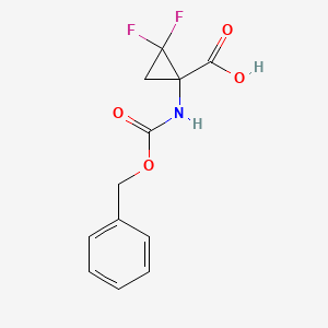 1-{[(Benzyloxy)carbonyl]amino}-2,2-difluorocyclopropane-1-carboxylic acid