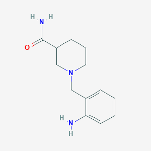 1-[(2-Aminophenyl)methyl]piperidine-3-carboxamide