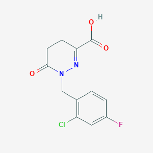 1-[(2-Chloro-4-fluorophenyl)methyl]-6-oxo-1,4,5,6-tetrahydropyridazine-3-carboxylic acid
