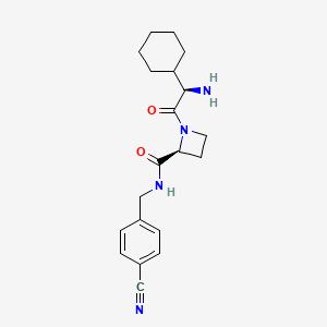 1-((2R)-2-Amino-2-cyclohexylacetyl)-N-(4'-cyanobenzyl)-2-L-azetidinecarboxamide