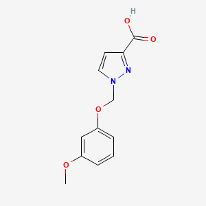 1-[(3-Methoxyphenoxy)methyl]-1H-pyrazole-3-carboxylic acid