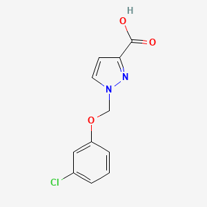 1-[(3-chlorophenoxy)methyl]-1H-pyrazole-3-carboxylic acid