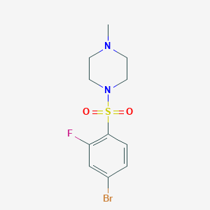 1-((4-Bromo-2-fluorophenyl)sulfonyl)-4-methylpiperazine