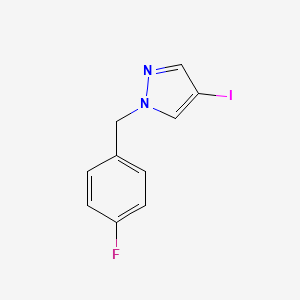 1-[(4-Fluorophenyl)methyl]-4-iodopyrazole
