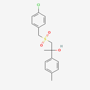 1-[(4-chlorobenzyl)sulfonyl]-2-(4-methylphenyl)-2-propanol