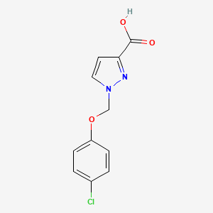 1-[(4-chlorophenoxy)methyl]-1H-pyrazole-3-carboxylic acid