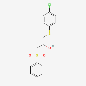 1-[(4-chlorophenyl)sulfanyl]-3-(phenylsulfonyl)-2-propanol