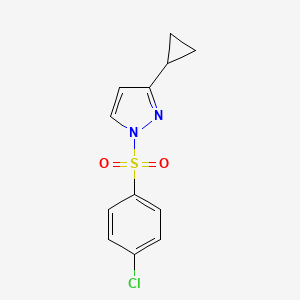 1-[(4-chlorophenyl)sulfonyl]-3-cyclopropyl-1H-pyrazole