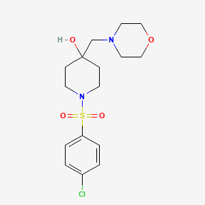 1-[(4-chlorophenyl)sulfonyl]-4-(morpholinomethyl)-4-piperidinol