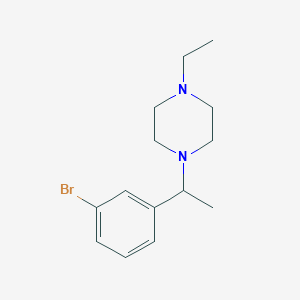 1-(1-(3-Bromophenyl)ethyl)-4-ethylpiperazine