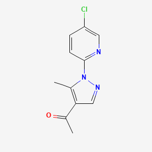 1-[1-(5-chloro-2-pyridinyl)-5-methyl-1H-pyrazol-4-yl]-1-ethanone