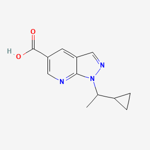 1-(1-cyclopropylethyl)-1H-pyrazolo[3,4-b]pyridine-5-carboxylic acid