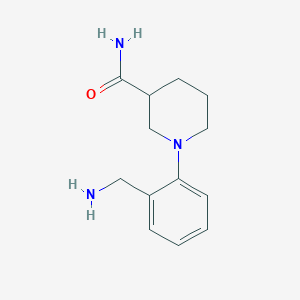 1-[2-(Aminomethyl)phenyl]piperidine-3-carboxamide