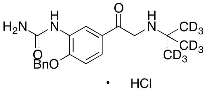 1-(2-(Benzyloxy)-5-(2-(tert-butylamino)acetyl)phenyl)urea-d9 Hydrochloride