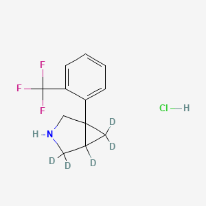 1-[2-(Trifluoromethyl)phenyl]-3-azabicyclo[3.1.0]hexane Hydrochloride-d5