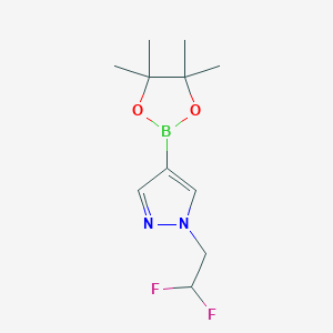 1-(2,2-Difluoroethyl)-4-(tetramethyl-1,3,2-dioxaborolan-2-yl)-1h-pyrazole