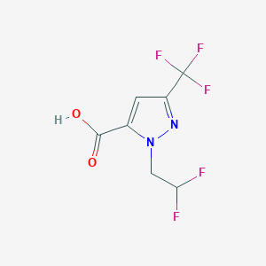 1-(2,2-difluoroethyl)-3-(trifluoromethyl)-1H-pyrazole-5-carboxylic acid