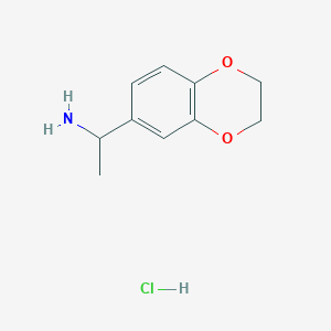 1-(2,3-Dihydro-benzo[1,4]dioxin-6-yl)-ethylamine hydrochloride