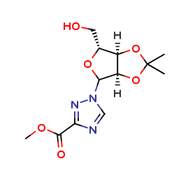 1-[2,3-O-Isopropylidene-β-D-ribofuranosyl]-1,2,4-triazole-3-carboxylic Acid Methyl Ester