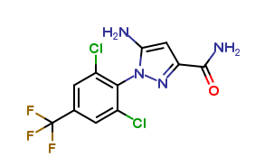 1-(2,6-Dichloro-4-trifluoromethylphenyl)-3-carboxamido-5-aminopyrazole