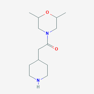 1-(2,6-Dimethylmorpholino)-2-(piperidin-4-yl)ethan-1-one
