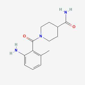 1-(2-Amino-6-methylbenzoyl)piperidine-4-carboxamide