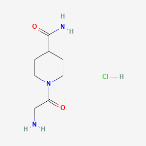 1-(2-Aminoacetyl)piperidine-4-carboxamide hydrochloride