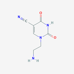 1-(2-Aminoethyl)-2,4-dioxo-1,2,3,4-tetrahydropyrimidine-5-carbonitrile