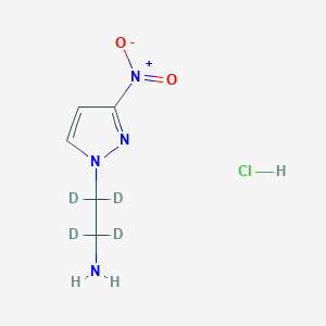 1-(2-Aminoethyl)-3-nitro-1H-pyrazole-d4 Hydrochloride