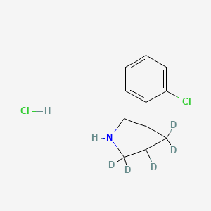 1-(2-Chlorophenyl)-3-azabicyclo[3.1.0]hexane Hydrochloride-d5
