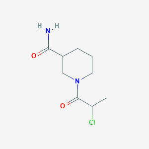 1-(2-Chloropropanoyl)piperidine-3-carboxamide