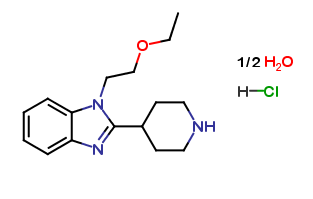 1-(2-Ethoxyethyl)-2-(piperidin-4-yl)-1H-benzo[d]imidazole Hydrochloride Sesquihydrate