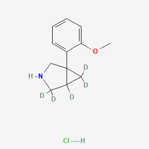 1-(2-Methoxyphenyl)-3-azabicyclo[3.1.0]hexane Hydrochloride-d5