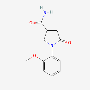 1-(2-Methoxyphenyl)-5-oxopyrrolidine-3-carboxamide