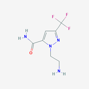 1-(2-aminoethyl)-3-(trifluoromethyl)-1H-pyrazole-5-carboxamide