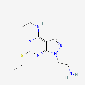 1-(2-aminoethyl)-6-(ethylthio)-N-isopropyl-1H-pyrazolo[3,4-d]pyrimidin-4-amine
